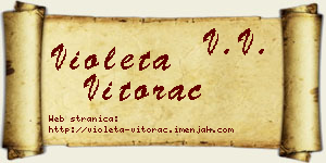 Violeta Vitorac vizit kartica